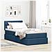 Letto con contenitore e LED con led Blu 100 x 200 cm Tessuto - Foto miniatura 2