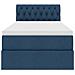 Letto con contenitore e LED con led Blu 100 x 200 cm Tessuto - Foto miniatura 8