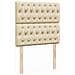 Struttura Letto Pouf con Materasso Crema 80x200 cm in Tessuto - Foto miniatura 9
