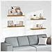 Scaffale da parete 4 pcs Beige 80 x 23,5 x 4 cm - Foto miniatura 2
