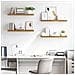 Scaffale da parete 4 pcs Beige 80 x 23,5 x 4 cm - Foto miniatura 4
