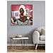 Dipinto Su Tela Luxury Spa B Donna Etnica Glam Con Cornice, 82x82 Cm - Foto miniatura 7