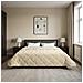 Duvet Estivo Crema 200 x 200 cm Microfibra e Fleece Teddy - Foto miniatura 4