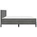 Struttura letto con materasso Grigio scuro 200 x 200 cm Velluto - Foto miniatura 7