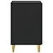 Comodino Nero 43 x 39,5 x 66,5 cm Legno ingegnerizzato - Foto miniatura 4