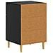 Comodino Nero 43 x 39,5 x 66,5 cm Legno ingegnerizzato - Foto miniatura 5