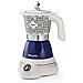 1358 Moka Aroma Capri /Positano, Moka elettrica, 400W, 2/4 tazze, Cordless, Spegnimento automatico, Mantenimento temperatura - Foto miniatura 3