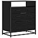 Mobile con Cassetti 4-Cassetto Rovere nero 70 x 41 x 83,5 cm - Foto miniatura 1