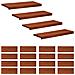 Tappeti per scale 20 pz 80 x 25 x 2 cm Marrone - Foto miniatura 1