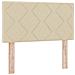 Letto box spring con materasso Crema 80 x 200 cm Tessuto - Foto miniatura 5