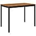 Tavolo Bar da Giardino Naturale e Nero 147 x 88,5 x 105 cm - Foto miniatura 1