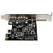 Scheda controller USB SuperSpeed 3.0 PCIe PCI Express a 2 porte con alimentazione SATA - Foto miniatura 4