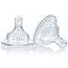 Set 2 Tettarelle Rotonda Flusso Denso Silicone 4m+ - Foto miniatura 1