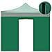 Telo Laterale Con Porta Gazebo 3x3mt Tessuto Oxford 600d Impermeabile 9004/4 - Foto miniatura 3