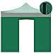 Telo Laterale Con Porta Gazebo 3x3mt Tessuto Oxford 600d Impermeabile 9004/4 - Foto miniatura 5