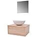 Mobili da Bagno con Lavabo Set 3 pz Beige - Foto miniatura 1