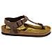 Sandalo Infradito Unisex Pelle Mocca Made In Germany Art. kairo 0147131 Taglia: 37 - Foto miniatura 1