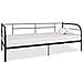 Telaio Divano Letto Nero In Metallo 90x200 Cm - Foto miniatura 1