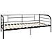 Telaio Divano Letto Nero In Metallo 90x200 Cm - Foto miniatura 3