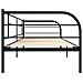 Telaio Divano Letto Nero In Metallo 90x200 Cm - Foto miniatura 5