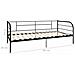 Telaio Divano Letto Nero In Metallo 90x200 Cm - Foto miniatura 8