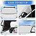 Auto Parasole Parabrezza Parasole Coperchio 3 Magnete Protezione Uv Per Lestate Inverno Contro La Neve Ghiaccio Gelo Polvere Sole Pieghevole Rimovibile 193 126 Centimetri Per La Maggior Parte Auto Suv Camion - Foto miniatura 2