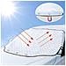 Auto Parasole Parabrezza Parasole Coperchio 3 Magnete Protezione Uv Per Lestate Inverno Contro La Neve Ghiaccio Gelo Polvere Sole Pieghevole Rimovibile 193 126 Centimetri Per La Maggior Parte Auto Suv Camion - Foto miniatura 1