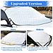 Auto Parasole Parabrezza Parasole Coperchio 3 Magnete Protezione Uv Per Lestate Inverno Contro La Neve Ghiaccio Gelo Polvere Sole Pieghevole Rimovibile 193 126 Centimetri Per La Maggior Parte Auto Suv Camion - Foto miniatura 4