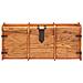 Baule 90x40x40 Cm In Legno Massello Di Acacia - Foto miniatura 4