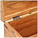 Baule 90x40x40 Cm In Legno Massello Di Acacia - Foto miniatura 7