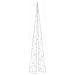 Cono Di Luce Led Decorativo Acrilico Blu 90 Cm - Foto miniatura 2