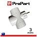 Adattatore 3 Pos Schuko Spina Schuko 16a Polybag - Foto miniatura 2