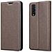 Custodia Compatibile Con Oppo Find X2 In Bruno Caffè - Coperchio Protettiva Con Chiusura Magnetica, Funzione Stand E Tasca Per Le Carte - Foto miniatura 8