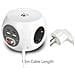 Multipresa Cubo 3 Posti Con 4 Porte Usb White Ew3957 - Foto miniatura 2
