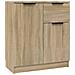 Credenza Rovere Sonoma 60x30x70 Cm In Legno Multistrato - Foto miniatura 2