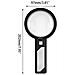 Lente D'ingrandimento 6x / 9x / 15x Con Lampada Led Nero - Foto miniatura 3