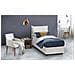 Letto Singolo Emilia, Letto Contenitore Con Rivestimento In Ecopelle, 100% Made In Italy, Apertura Frontale, Con Materasso Cm 90x200 Incluso, Bianco - Foto miniatura 3