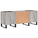 Mobile Porta Dischi Grigio Sonoma 121x38x48cm Legno Multistrato - Foto miniatura 5