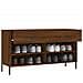 Panca Porta Scarpe Rovere Marrone 102x35x55cm Legno Multistrato - Foto miniatura 4