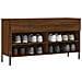 Panca Porta Scarpe Rovere Marrone 102x35x55cm Legno Multistrato - Foto miniatura 5