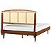 Letto Rattan Varzy 160 X 200 Cm Marrone - Foto miniatura 8
