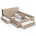 Letto Per Adulti 140 X 190 Cm - Rovere Kronberg - Oxygene - Foto miniatura 1