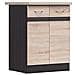 Base Cucina 60 Cm - 2 Ante - Piano Di Lavoro - Rovere Sonoma - Foto miniatura 1