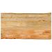 Piano Tavolo 100x60x2,5 cm Bordi Vivi in Legno Massello Mango - Foto miniatura 1