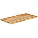 Piano Tavolo 100x60x2,5 cm Bordi Vivi in Legno Massello Mango - Foto miniatura 2