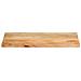 Piano Tavolo 100x60x2,5 cm Bordi Vivi in Legno Massello Mango - Foto miniatura 3