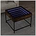 Tavolino Da Salotto Con Led Infinity Rovere Fumo 50x50x41 Cm - Foto miniatura 1