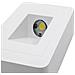Applique Led Luce Bianca Faretto 12 W Segnapassi A Muro Esterno Bianco Ip65 Es62 - Foto miniatura 4
