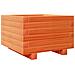 Fioriera Giardino Marrone Cera 40x40x26,5cm Legno Massello Pino - Foto miniatura 8