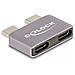 Adattatore USB 40 Gbps USB Type-C 2 x maschio per 2 x femmina port saver in metallo - Foto miniatura 3